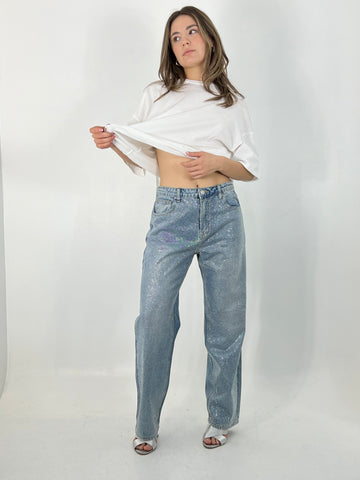 the straight crystal jeans