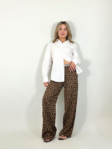 Leopard trousers