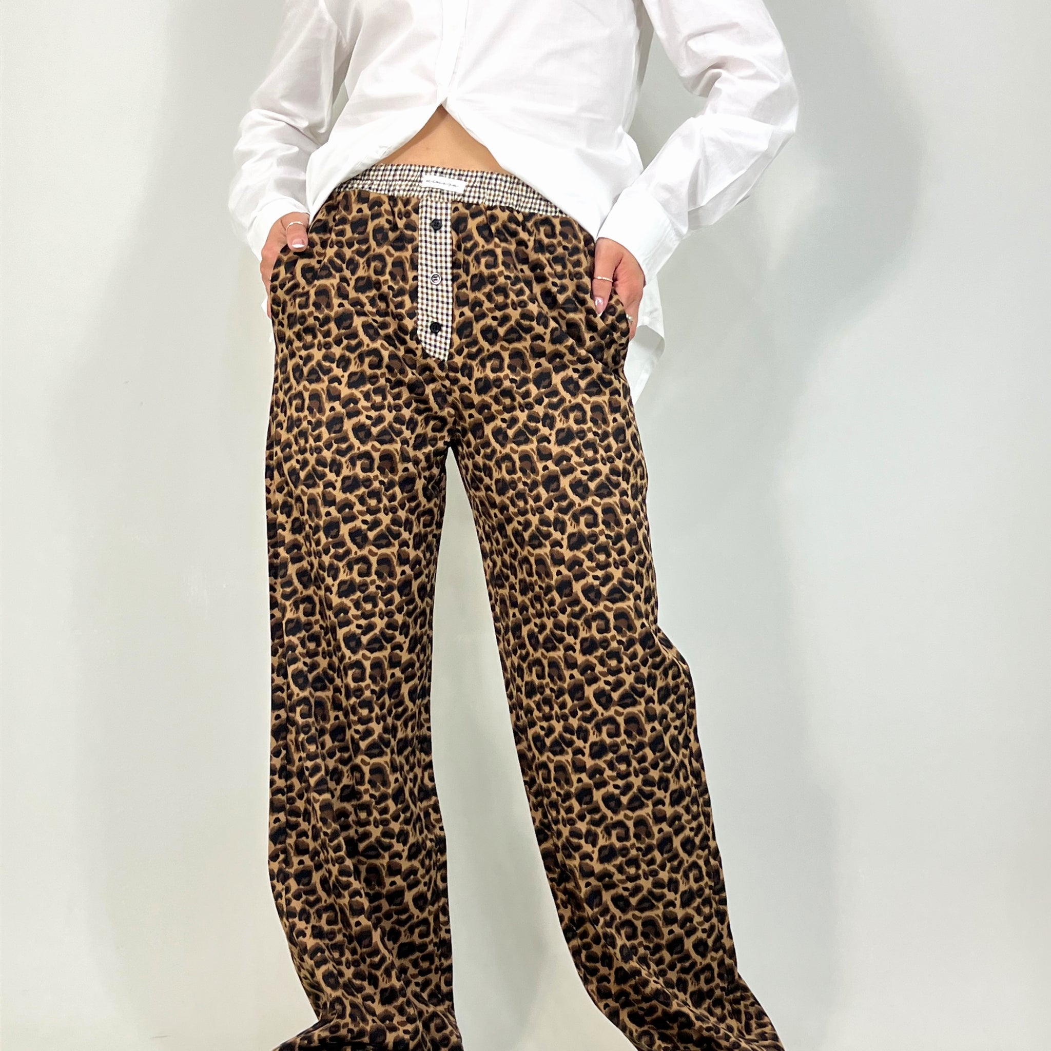 Leopard trousers