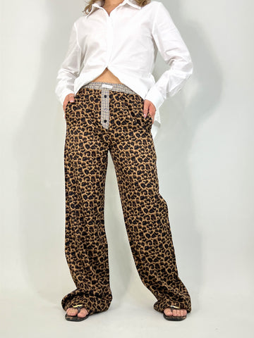 Leopard trousers