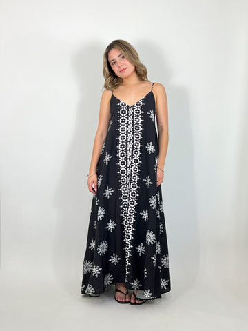 black floral dress