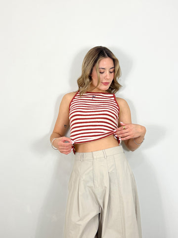 tropical knitted top