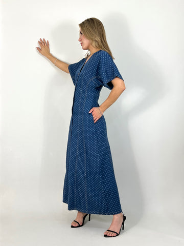 polkadot denim