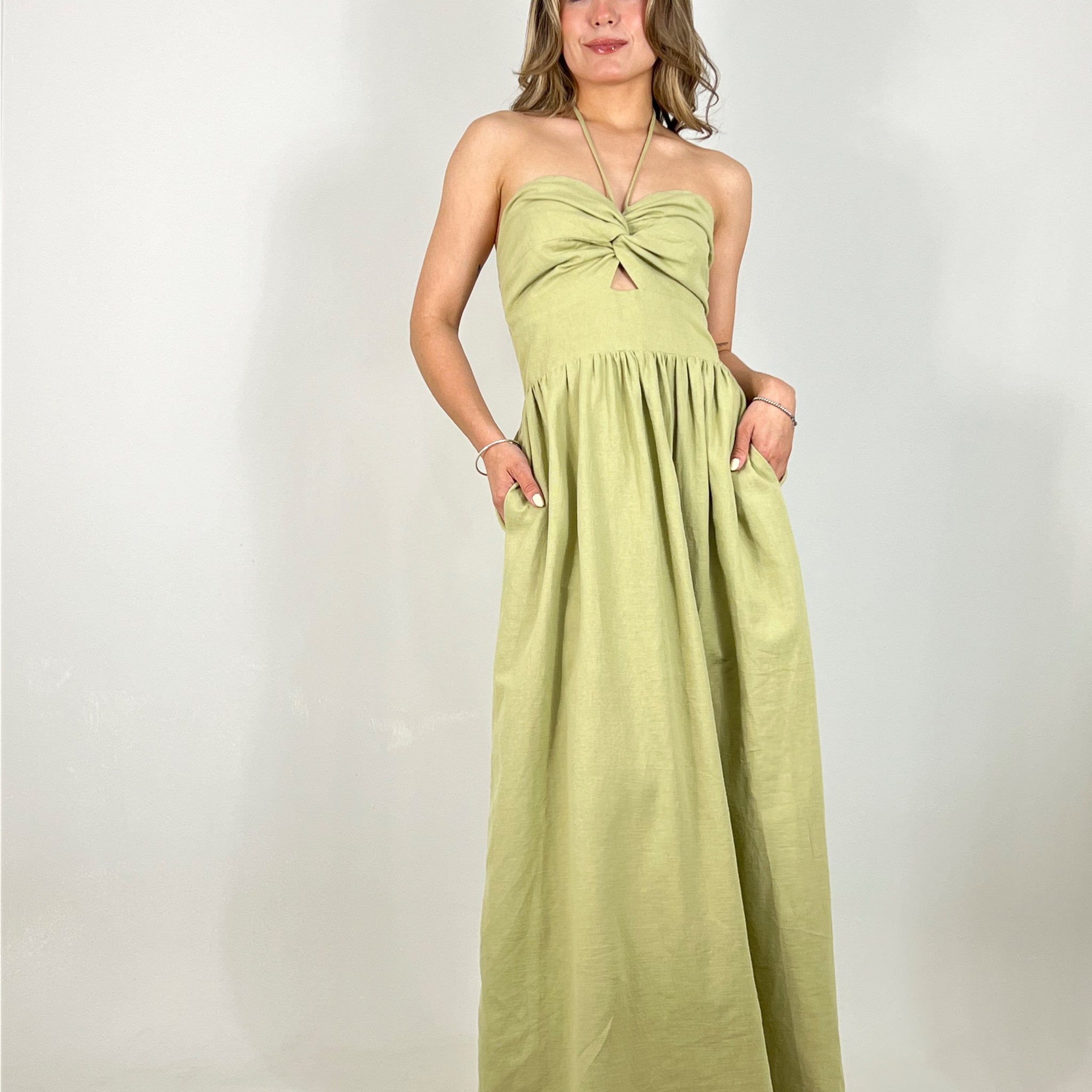 Lime summer dress