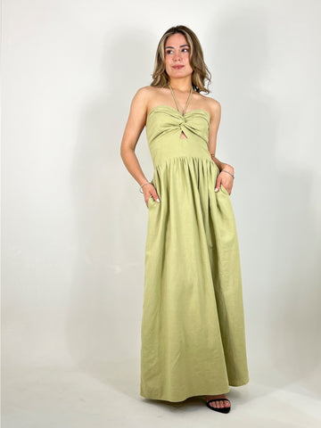 Lime summer dress