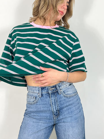Boxy striped tshirt