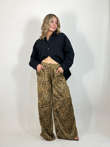 animal print palazzo
