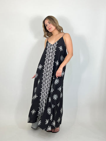 black floral dress