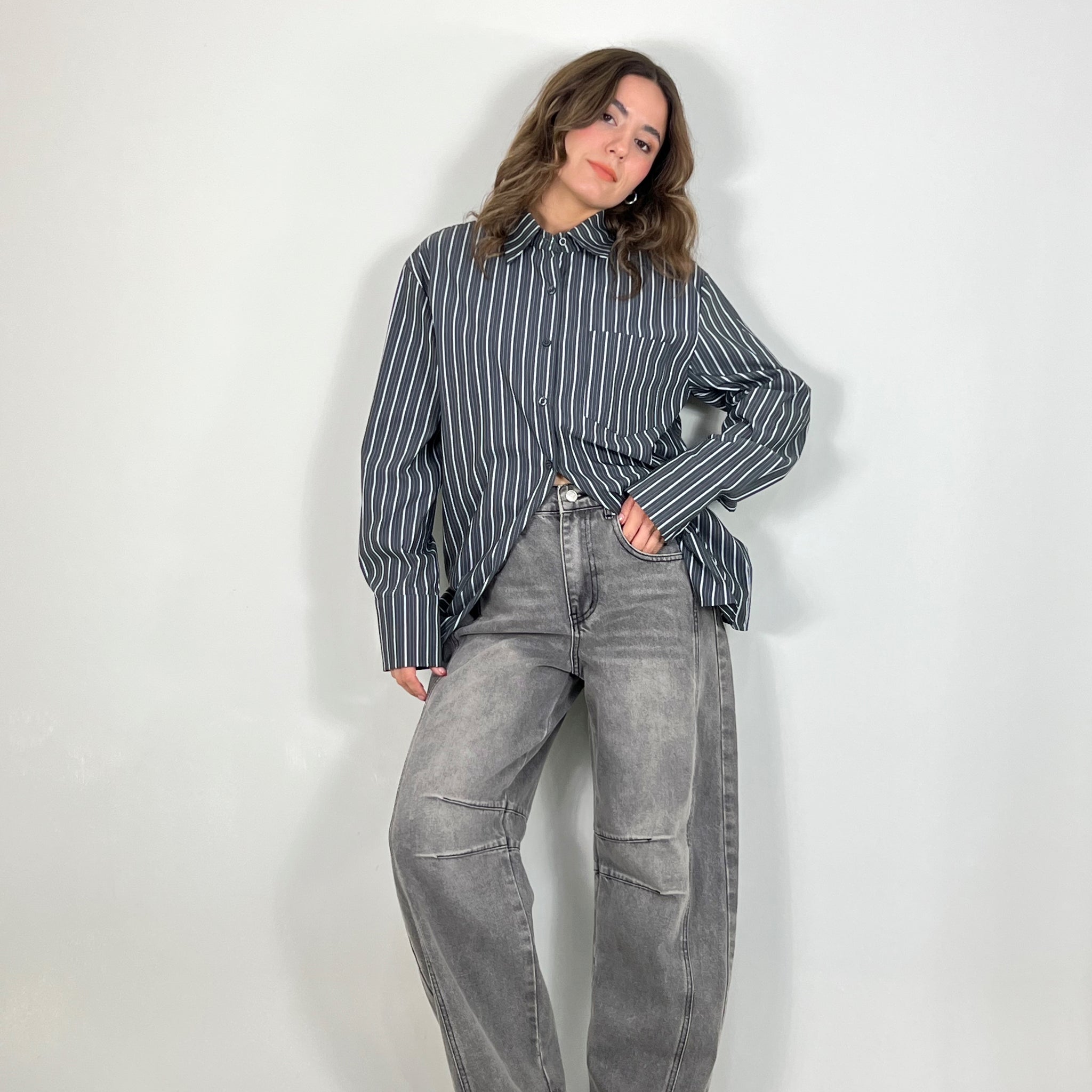 Ash stripped shirt