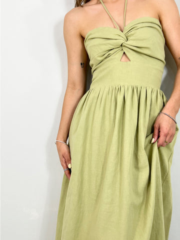 Lime summer dress