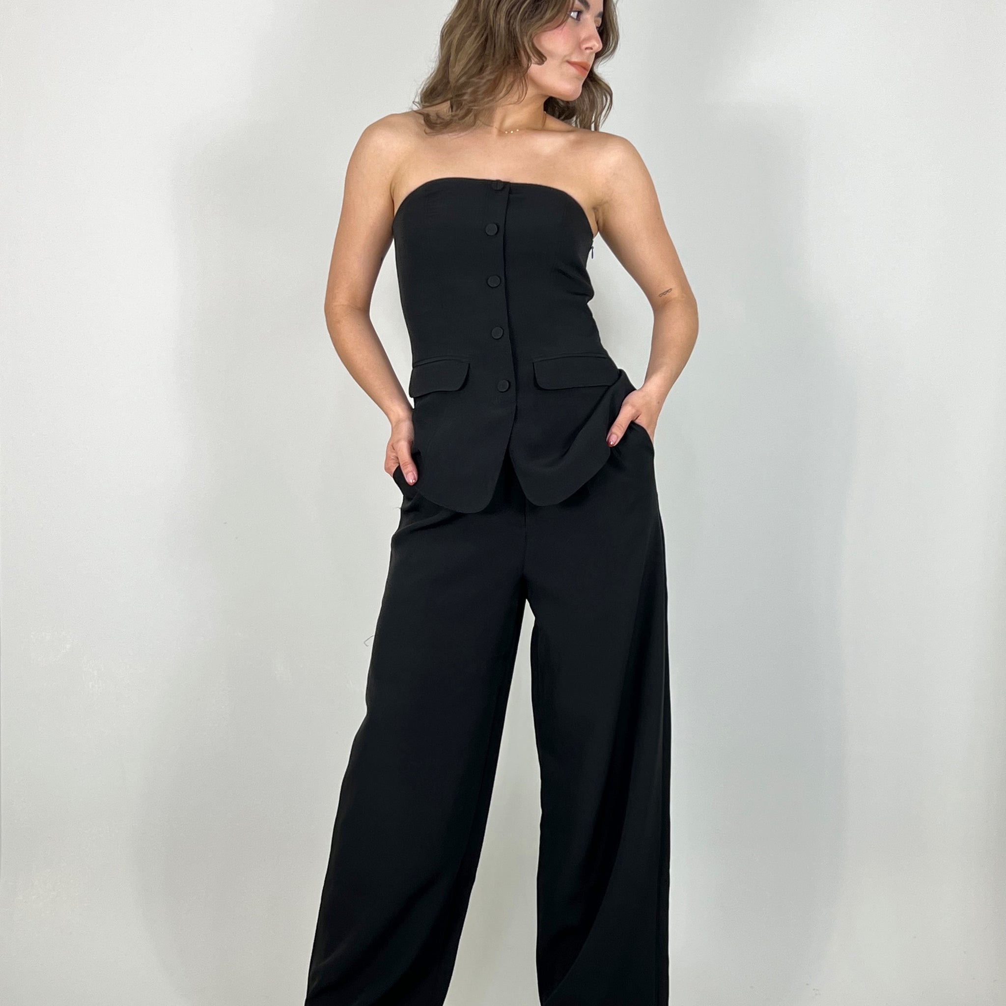 Strapless suit set
