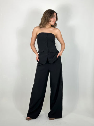 Strapless suit set