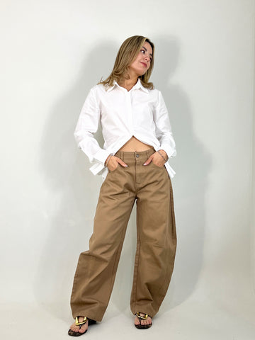Mousse barrel jeans